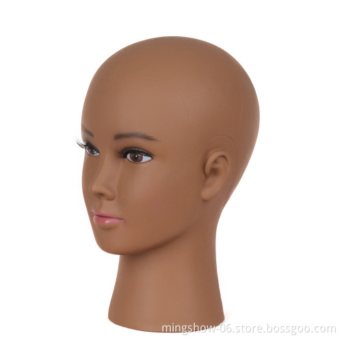 Qingdao mannequin afro head with stand  female mannequin head for wig display